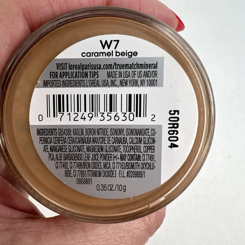 L'Oreal True Match Naturale Mineral Powder Foundation Caramel Beige W7‎ NEW